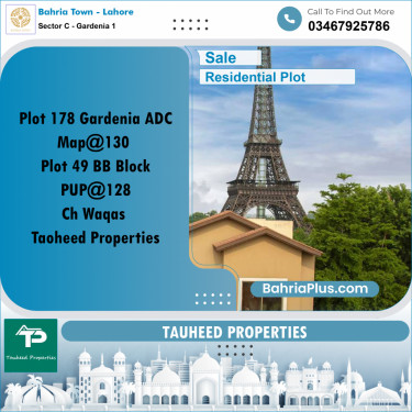 5 Marla Residential Plot for Sale in Sector C - Gardenia 1 -  Bahria Town, Lahore - (BP-301260)