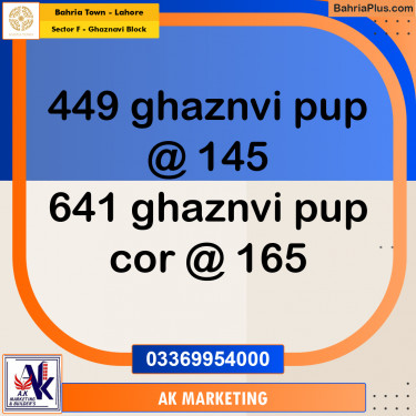 10 Marla Residential Plot for Sale in Sector F - Ghaznavi Block -  Bahria Town, Lahore - (BP-301262)