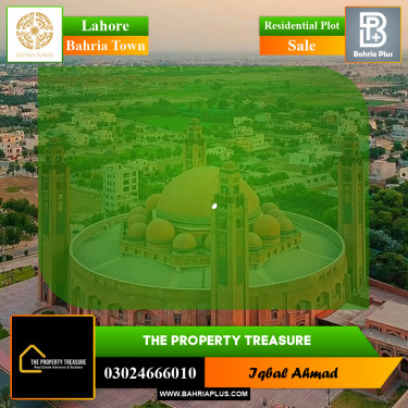 Residential Plot for Sale in Bahria Town, Lahore - (BP-301393)