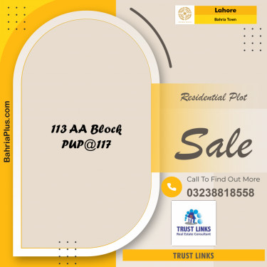 Residential Plot for Sale in Bahria Town, Lahore - (BP-301589)