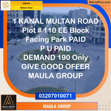 Residential Plot for Sale in Bahria Town, Lahore - (BP-301858)