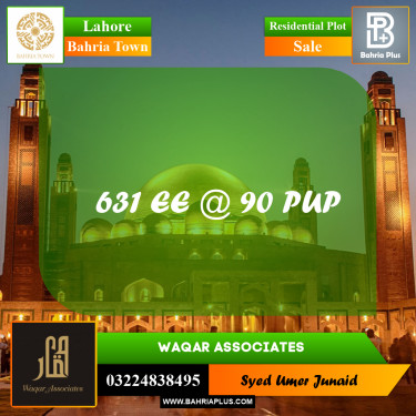 Residential Plot for Sale in Bahria Town, Lahore - (BP-301890)