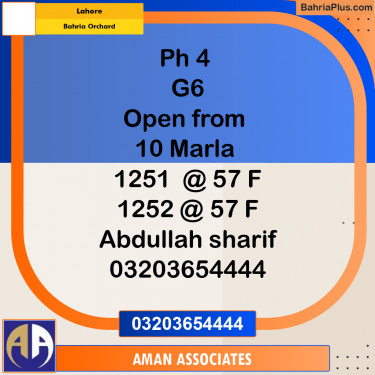 Residential Plot for Sale in Bahria Orchard, Lahore - (BP-301942)