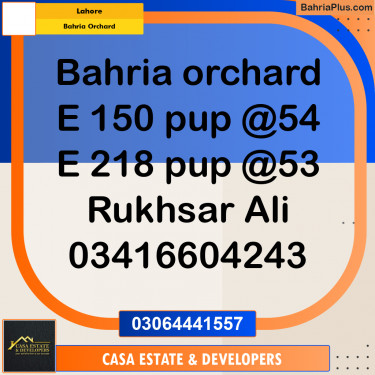 5 Marla Residential Plot for Sale in Bahria Orchard, Lahore - (BP-301964)