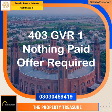 10 Marla Residential Plot for Sale in Golf Phase 1 -  Bahria Town, Lahore - (BP-301992)