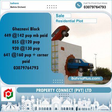 Residential Plot for Sale in Bahria Orchard, Lahore - (BP-301995)