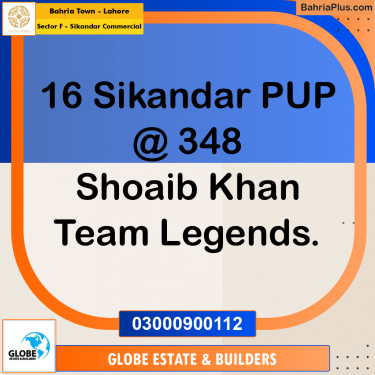 5 Marla Commercial Plot for Sale in Sector F - Sikandar Commercial -  Bahria Town, Lahore - (BP-302101)