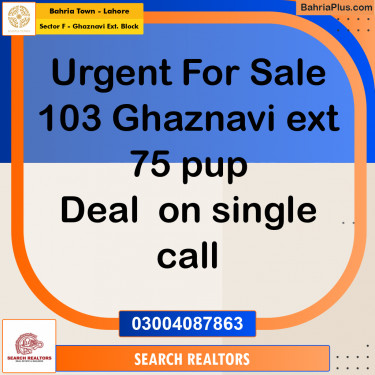 5 Marla Residential Plot for Sale in Sector F - Ghaznavi Ext. Block -  Bahria Town, Lahore - (BP-302169)