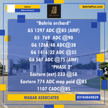 Residential Plot for Sale in Bahria Orchard, Lahore - (BP-302964)