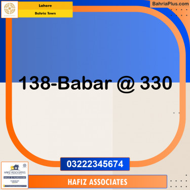 Residential Plot for Sale in Bahria Town, Lahore - (BP-302993)