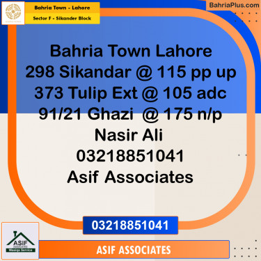 10 Marla Residential Plot for Sale in Sector F - Sikander Block -  Bahria Town, Lahore - (BP-303385)