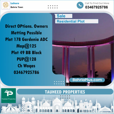 5 Marla Residential Plot for Sale in Bahria Town, Lahore - (BP-303410)