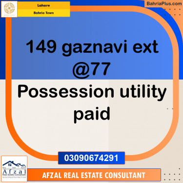 Residential Plot for Sale in Bahria Town, Lahore - (BP-303848)