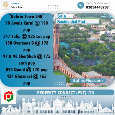 Residential Plot for Sale in Bahria Town, Lahore - (BP-303915)