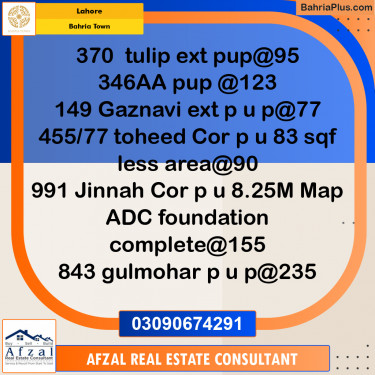 Residential Plot for Sale in Bahria Town, Lahore - (BP-303992)