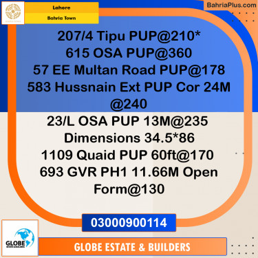 Residential Plot for Sale in Bahria Town, Lahore - (BP-304103)