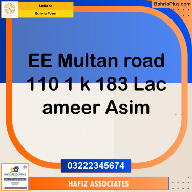 Residential Plot for Sale in Bahria Town, Lahore - (BP-304120)