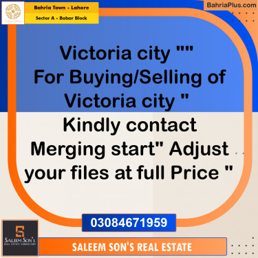 5 Marla Residential Plot for Sale in Sector A - Babar Block -  Bahria Town, Lahore - (BP-304231)