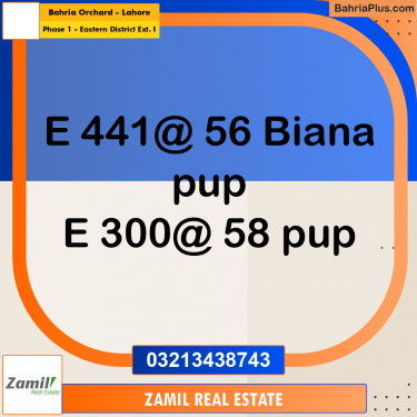 5 Marla Residential Plot for Sale in Phase 1 - Eastern District Ext. I -  Bahria Orchard, Lahore - (BP-304309)