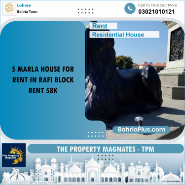 Residential House for Rent in Bahria Town, Lahore - (BP-304372)