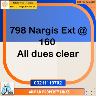 1 Kanal Residential Plot for Sale in Sector C - Nargis/Hussain Ext. -  Bahria Town, Lahore - (BP-304422)