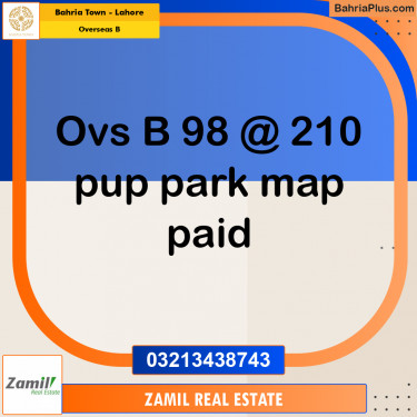 10 Marla Residential Plot for Sale in Overseas B -  Bahria Town, Lahore - (BP-304574)