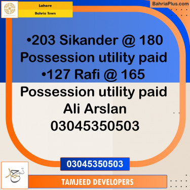 Residential Plot for Sale in Bahria Town, Lahore - (BP-304675)