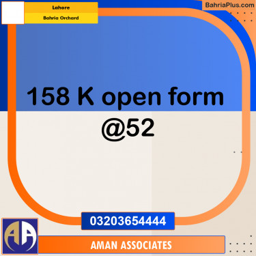 Residential Plot for Sale in Bahria Orchard, Lahore - (BP-304757)
