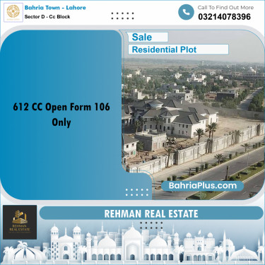 5 Marla Residential Plot for Sale in Sector D - CC Block -  Bahria Town, Lahore - (BP-304771)