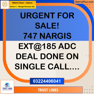1 Kanal Residential Plot for Sale in Sector C - Nargis/Hussain Ext. -  Bahria Town, Lahore - (BP-305479)