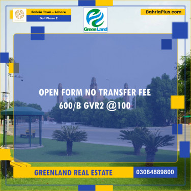 10 Marla Residential Plot for Sale in Golf Phase 2 -  Bahria Town, Lahore - (BP-305490)