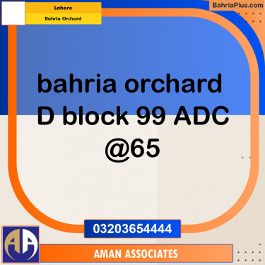 Residential Plot for Sale in Bahria Orchard, Lahore - (BP-305513)