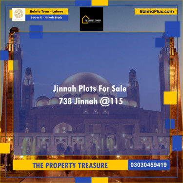 5 Marla Residential Plot for Sale in Sector E - Jinnah Block -  Bahria Town, Lahore - (BP-305584)