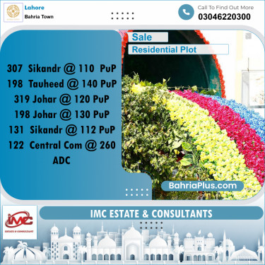 Residential Plot for Sale in Bahria Town, Lahore - (BP-305623)