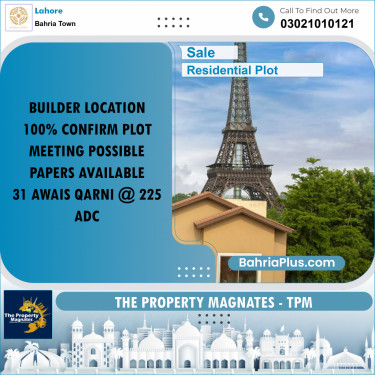 Residential Plot for Sale in Bahria Town, Lahore - (BP-305678)
