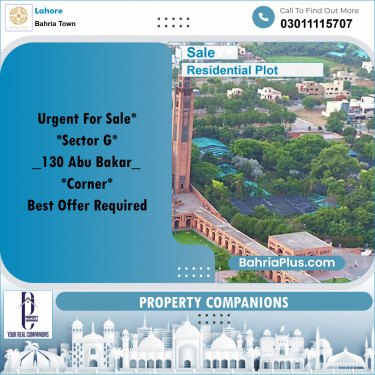 Residential Plot for Sale in Bahria Town, Lahore - (BP-305981)