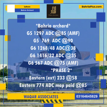 Residential Plot for Sale in Bahria Orchard, Lahore - (BP-306154)