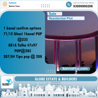 Residential Plot for Sale in Bahria Town, Lahore - (BP-306229)