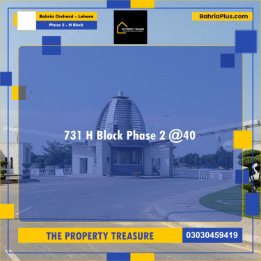 5 Marla Residential Plot for Sale in Phase 2 - H Block -  Bahria Orchard, Lahore - (BP-306265)