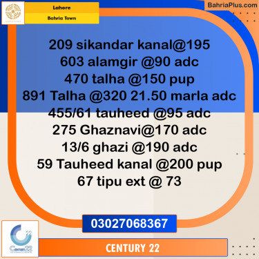 Residential Plot for Sale in Bahria Town, Lahore - (BP-306309)