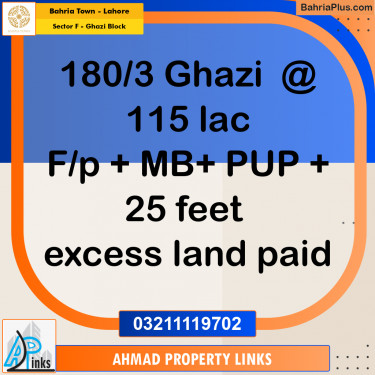 10 Marla Residential Plot for Sale in Sector F - Ghazi Block -  Bahria Town, Lahore - (BP-306391)