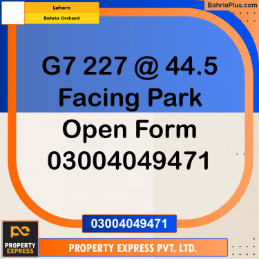 5 Marla Residential Plot for Sale in Bahria Orchard, Lahore - (BP-306652)