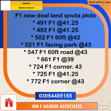 Residential Plot for Sale in Bahria Orchard, Lahore - (BP-306781)