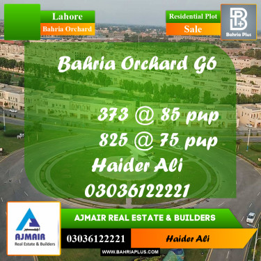 Residential Plot for Sale in Bahria Orchard, Lahore - (BP-306861)