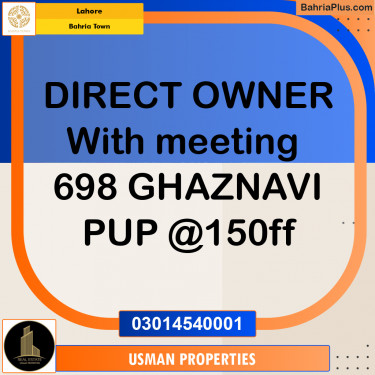 Residential Plot for Sale in Bahria Town, Lahore - (BP-307118)