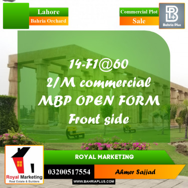 2 Marla Commercial Plot for Sale in Bahria Orchard, Lahore - (BP-307149)