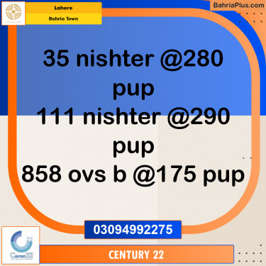 1 Kanal Residential Plot for Sale in Bahria Town, Lahore - (BP-307227)