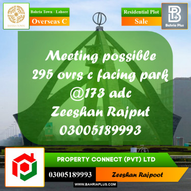 Residential Plot for Sale in Overseas C -  Bahria Town, Lahore - (BP-307308)
