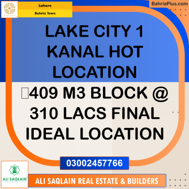 Residential Plot for Sale in Bahria Town, Lahore - (BP-307443)