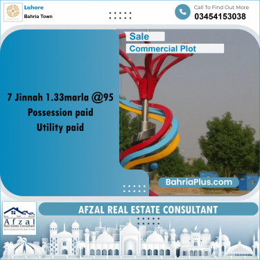 Commercial Plot for Sale in Bahria Town, Lahore - (BP-307456)